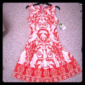 3 for $10 | CORAL PLEATED DRESS